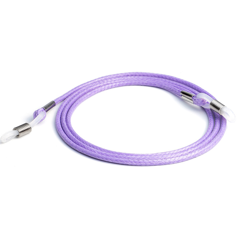 Шнурок для окулярів фіолетовий, Колір силіконових завушників: Фиолетовый