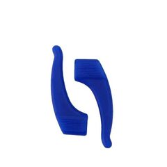 Кольорові силіконові завушники стопери для окулярів, Колір силіконових завушників: Синій