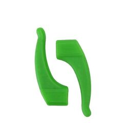 Силіконові завушники - стопери для окулярів кольорові, Колір силіконових завушників: Зелений