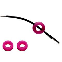 Набор - Силиконовые заушники для окуляров (round), розовые, Цвет силиконовых заушников: Розовый, изображение 3