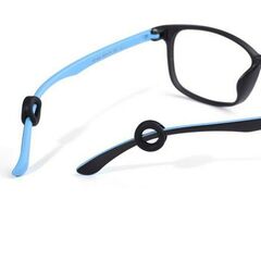 Набор - силиконовые заушники для окуляров (round), черные, Цвет силиконовых заушников: Черный, изображение 2