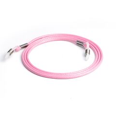 Шнурок для очков розовый, Цвет силиконовых заушников: Розовый