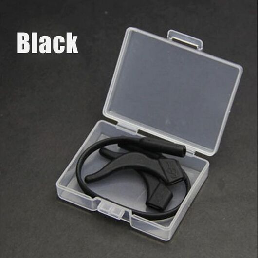 Силіконові заушники для дитячих очок Black, Колір силіконових завушників: Чорний