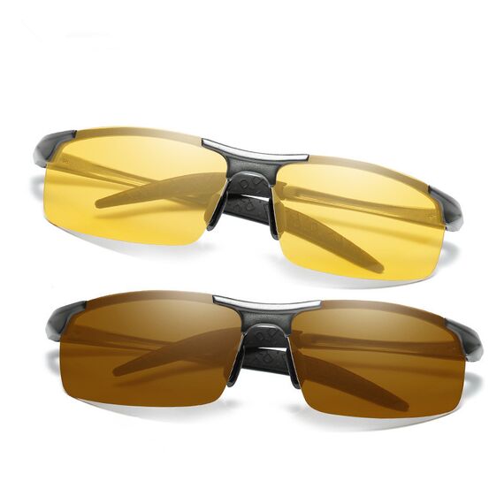 Фотохромные очки SunDrive 8177YB с поляризацией, Вариации: SunDrive 8177YB, Размеры: 140 мм