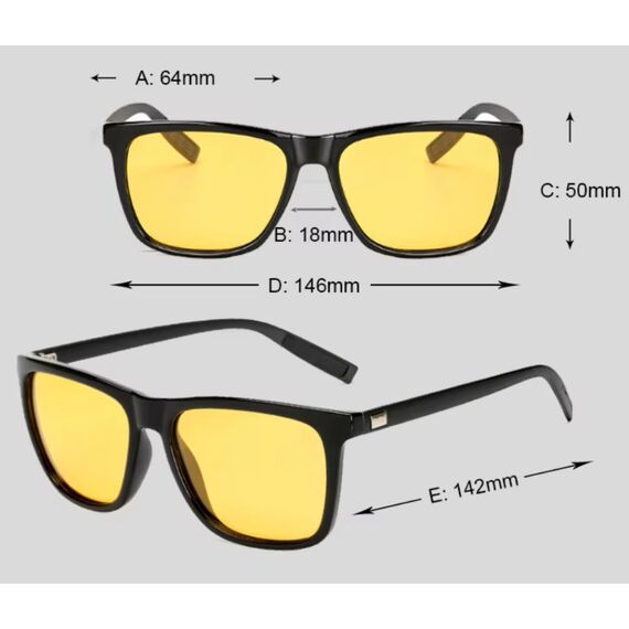 Очки для водителя SunDrive 7031BBY с поляризацией, Вариации: SunDrive 7031BBY, Размеры: 140 мм, изображение 3
