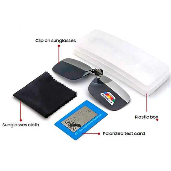 Накладка на очки сине-зеленая зеркальная с поляризацией сине-зеленая, Вариации: CP02GBS, Размеры: 130 мм, изображение 2