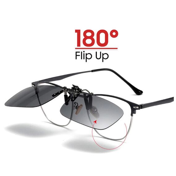 Накладка на очки сине-зеленая зеркальная с поляризацией сине-зеленая, Вариации: CP02GBS, Размеры: 130 мм, изображение 3