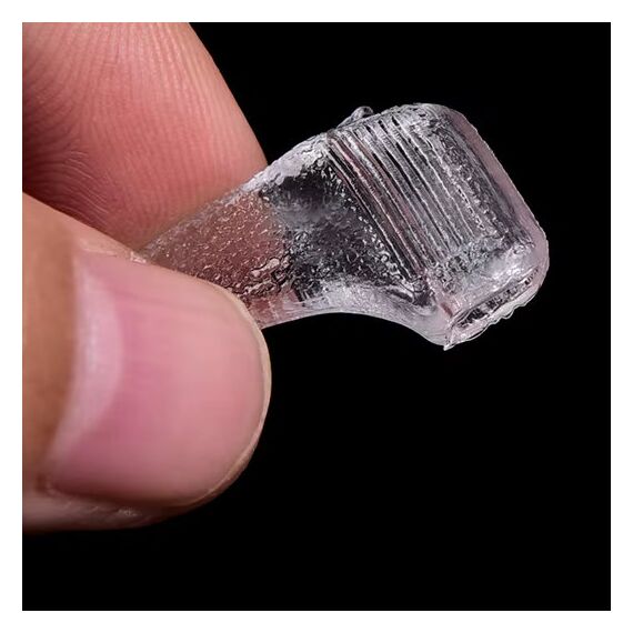 Набор - силиконовые заушники для очков, прозрачные, Цвет силиконовых заушников: Прозрачный, изображение 3