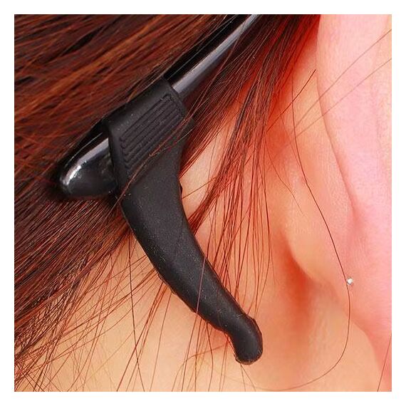 Набор - Силиконовые заушники для окуляров, красные, Цвет силиконовых заушников: Красный, изображение 2