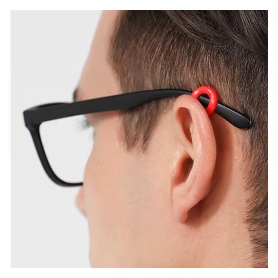 Набор - Силиконовые заушники для очков (round), фиолетовые, Цвет силиконовых заушников: Фиолетовый, изображение 2