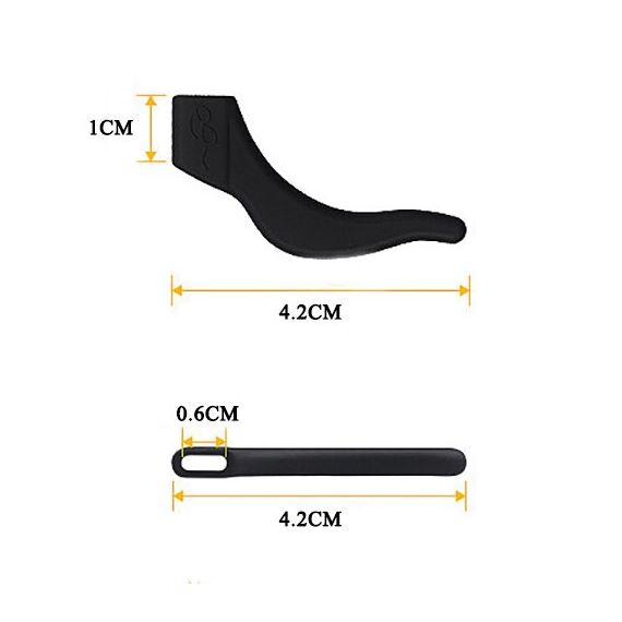 Детские силиконовые стопперы для очков 42 мм, розового цвета, Цвет силиконовых заушников: Розовый, изображение 3