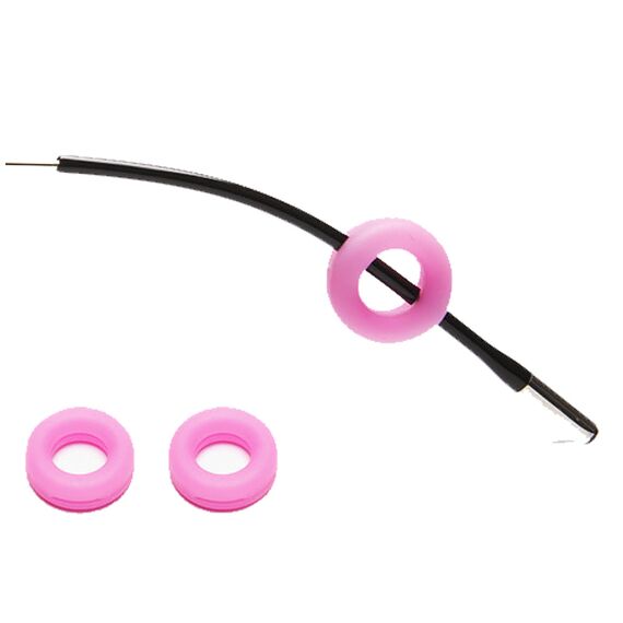 Набор - Силиконовые заушники для окуляров (round), светло-розовые, Цвет силиконовых заушников: Светло-розовый, изображение 3