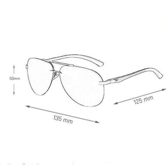 Очки водителя SunDrive 143 Blue Mirror с поляризацией, Вариации: SunDrive 143 Blue Mirror, изображение 3