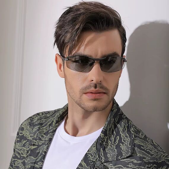 Фотохромные очки SunDrive 557YG с поляризацией, Вариации: SunDrive 557YG, Размеры: 140 мм, изображение 6