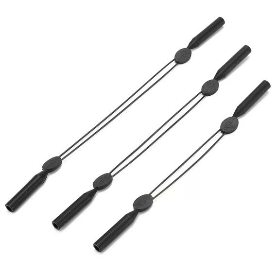 Шнурок для очков с регулировкой 25 см, Цвет силиконовых заушников: Черный, Размеры: 25 см, изображение 3 Шнурок для очков с регулировкой 25 см, Цвет силиконовых заушников: Черный, Размеры: 25 см, изображение 3