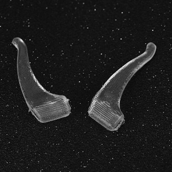 Набор - силиконовые заушники для очков, прозрачные, Цвет силиконовых заушников: Прозрачный, изображение 5