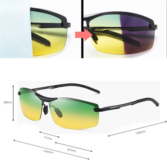 Фотохромные очки SunDrive 557GPH с поляризацией, Вариации: SunDrive 557GPH, Размеры: 140 мм, изображение 2